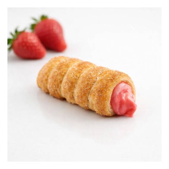 Cannoncini mignon sfoglia alla fragola