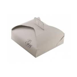 Scatola porta torta bianca ramage 33x33cm