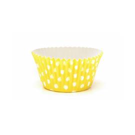 pirottini cup cakes a pois gialli