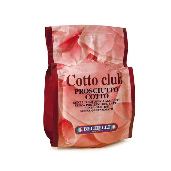 Prosciutto cotto club Bechelli tagliato a metà