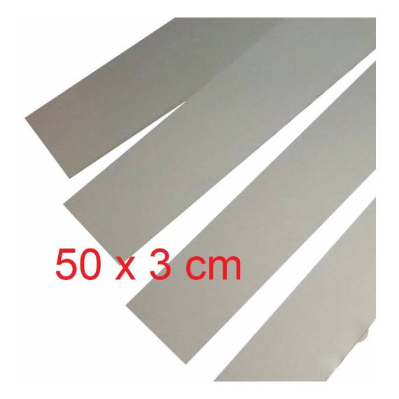 Strisce cartone bianco lucido 50x3