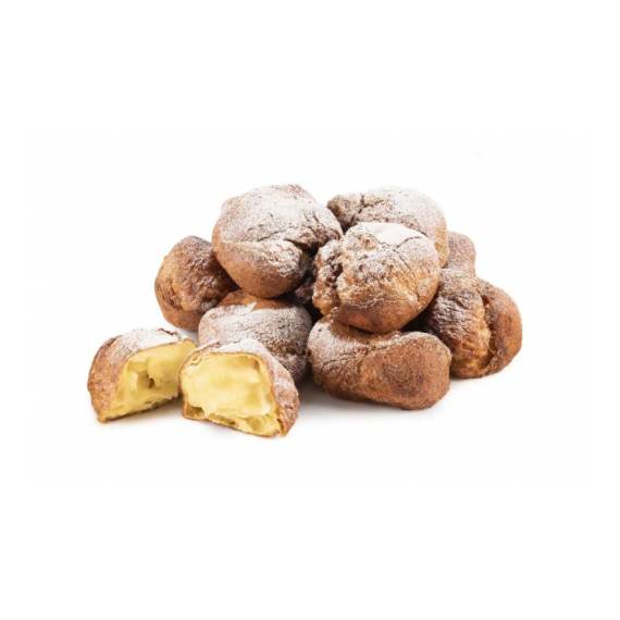 Frittelle grandi ripiene con crema Frittelle grandi ripiene con crema