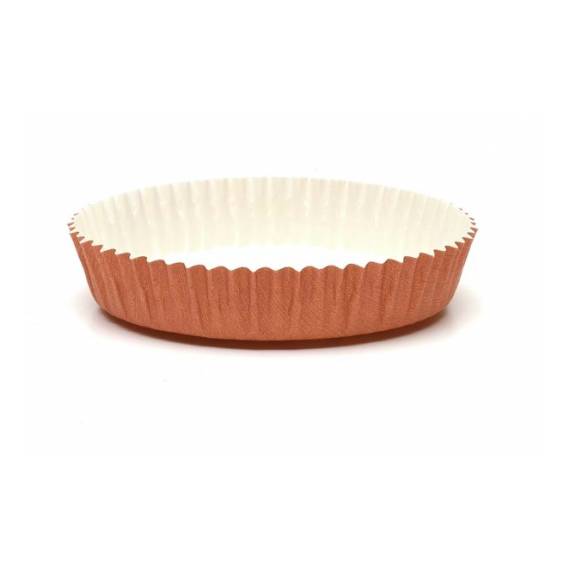 Stampo crostata optima marroni diametro 9cm - interno bianco