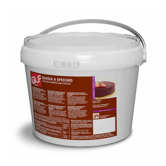 Glassa a specchio al cioccolato fondente
