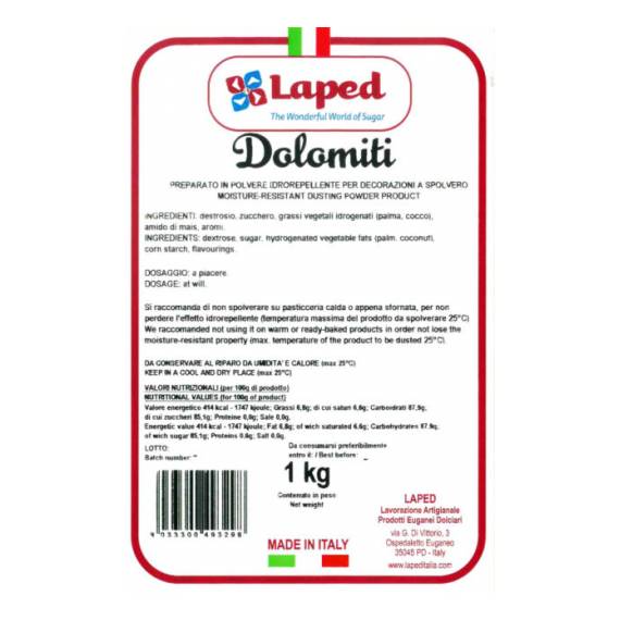 Zucchero a Velo Idrorepellente Dolomiti