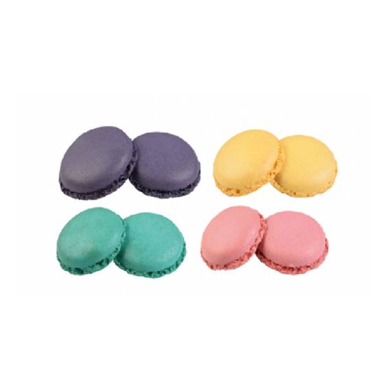 Macarons gusci 4 colori (set viola)