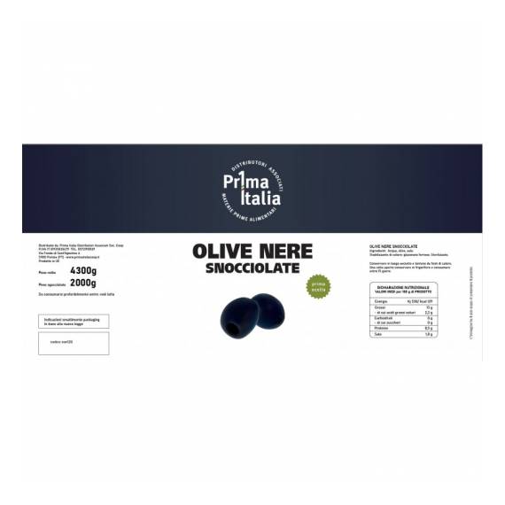 Olive nere denocciolate calibro 28/32
