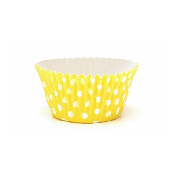 Pirottini cup cakes a pois gialli