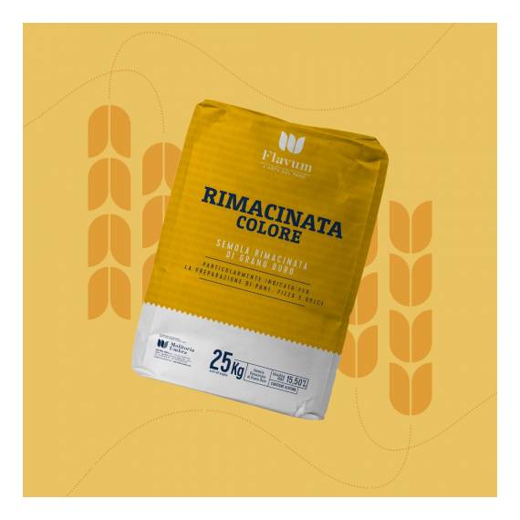 Semola rimacinata di grano duro "colore"