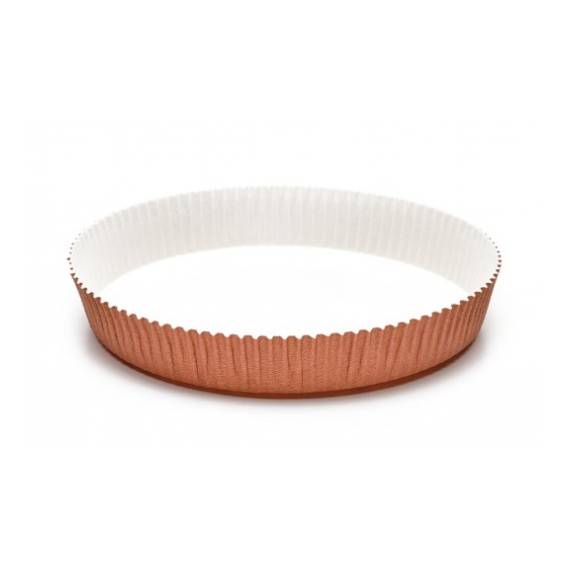 Stampo crostata optima marrrone 120mm - interno bianco